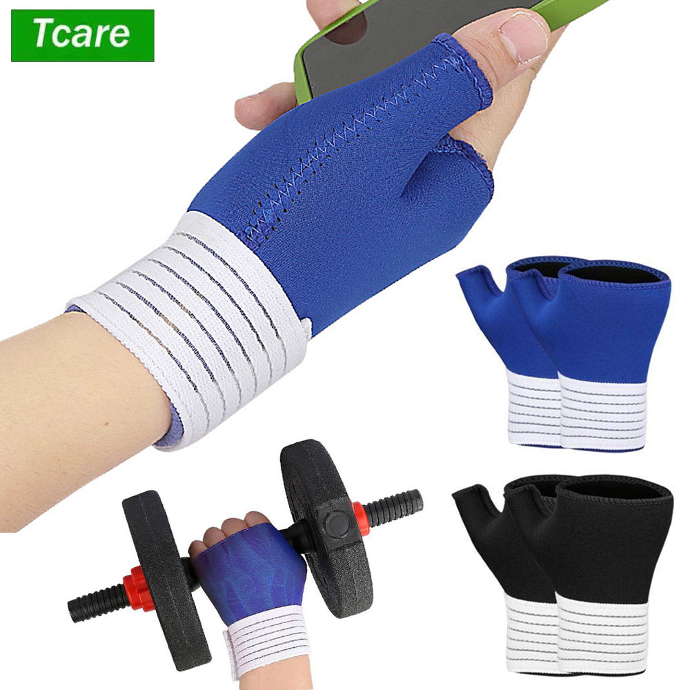 Wrist Wrap Support - 1 Par de Suporte Elástico para