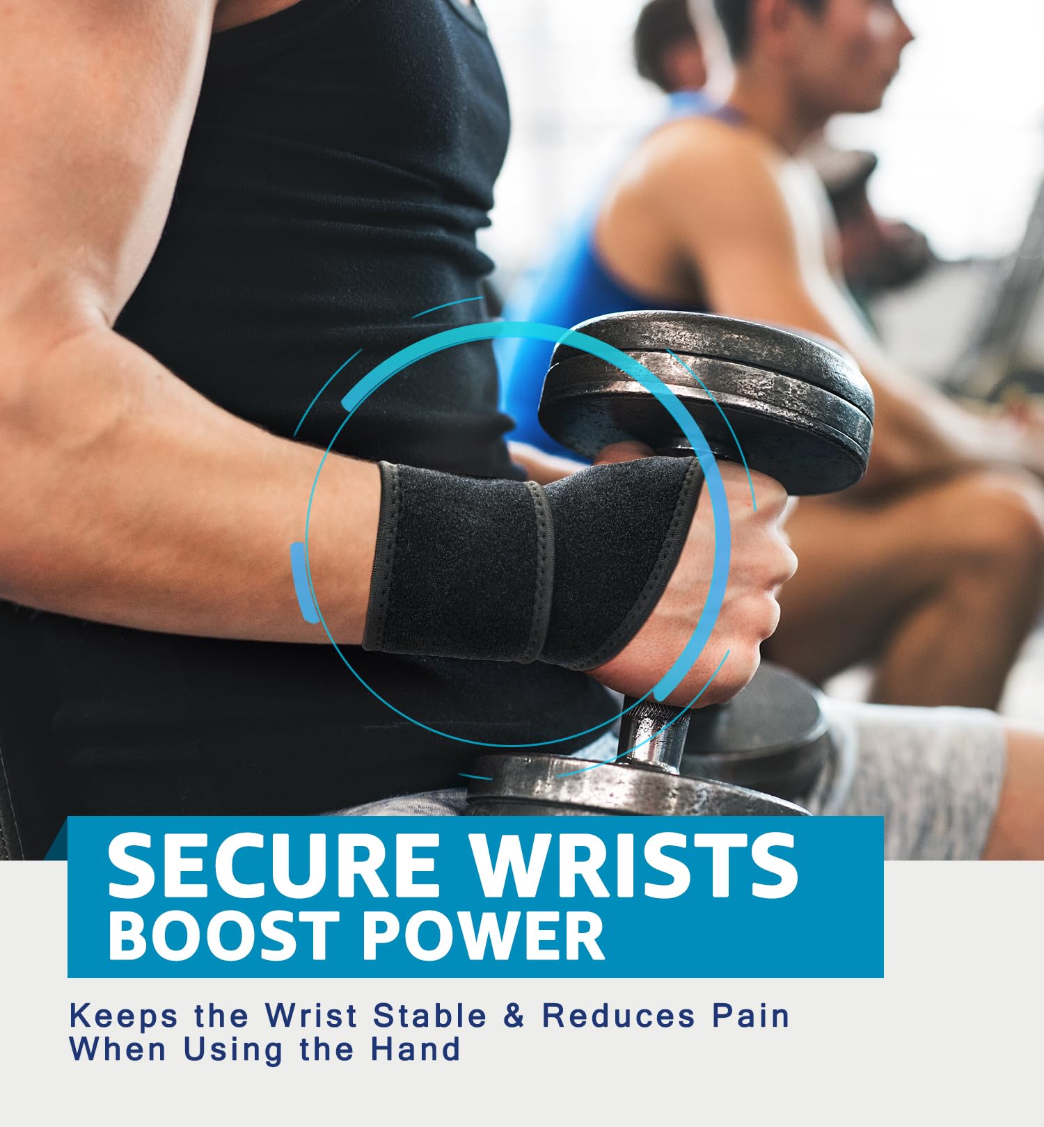 Cinta de pulso ajustável perfe - Wrist Wrap Support avaliação e preço