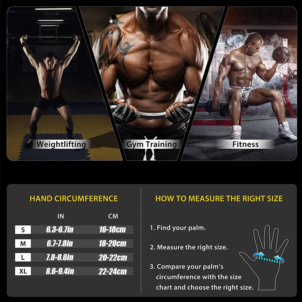 Luvas de ginástica meio dedo c - Wrist Wrap Support avaliação e preço